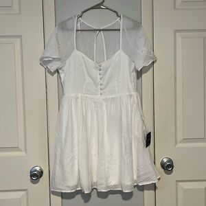 White Summer Cocktail Dress